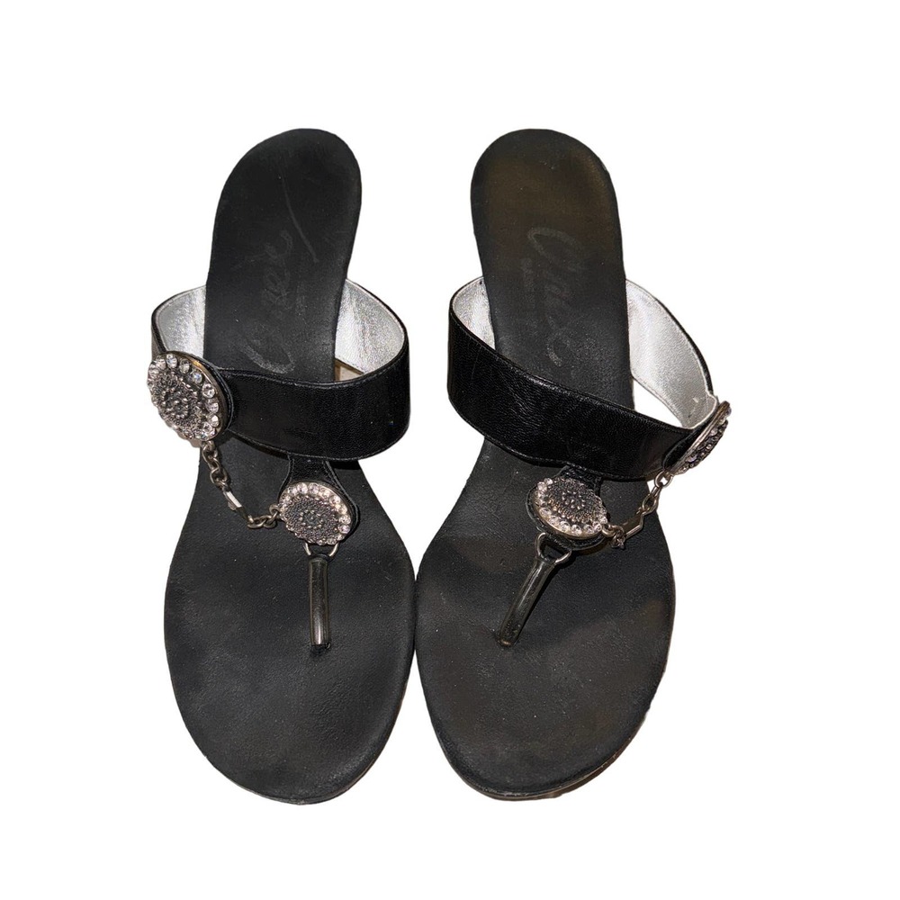 Black and silver High heels size 8